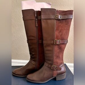 COLE HAAN Tall Leather/Suede Boots